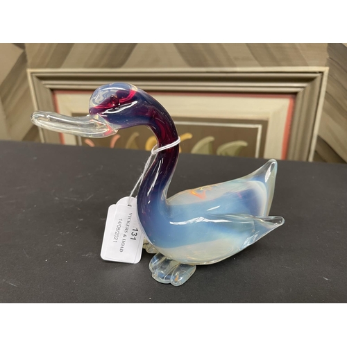 131 - Murano duck, approx 12cm H and 16cm W