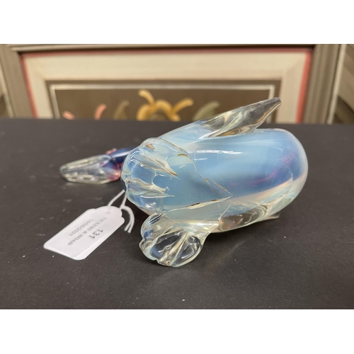 131 - Murano duck, approx 12cm H and 16cm W