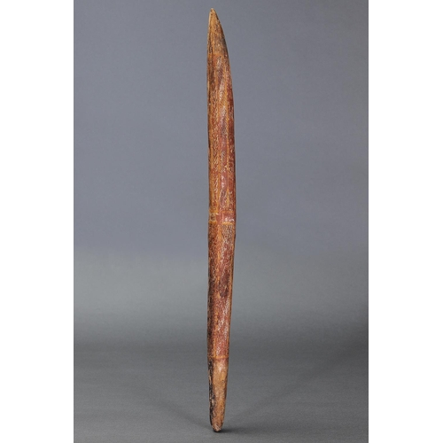 1056 - CEREMONIAL OBJECT, ARNHEM LAND, NORTHERN TERRITORY, Carved hardwood and natural pigments (with custo... 