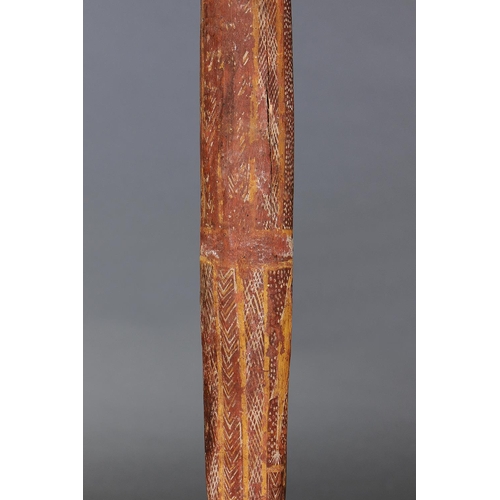 1056 - CEREMONIAL OBJECT, ARNHEM LAND, NORTHERN TERRITORY, Carved hardwood and natural pigments (with custo... 