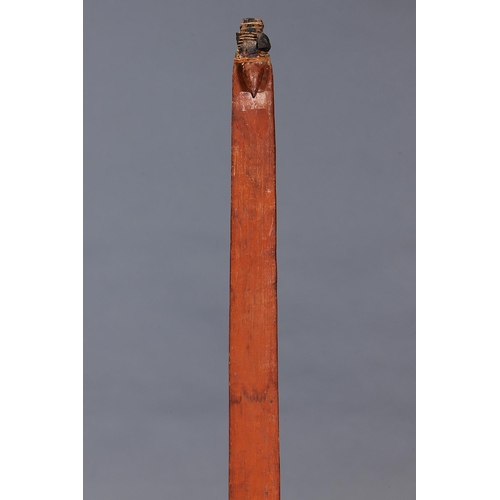 1189 - SPEAR THROWER (WOOMERA), KUNUNARRA, WESTERN AUSTRALIA, Carved wood, spinifex resin and natural pigme... 