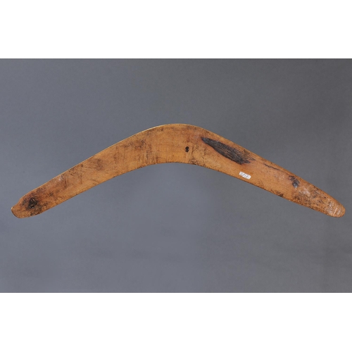 1237 - BOOMERANG, SOUTH EAST AUSTRALIAN, Carved hardwood (with custom stand) Approx L52 x 6cm. PROVENANCE
P... 