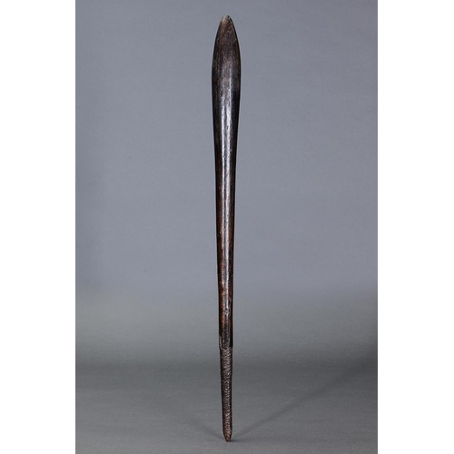 1260 - EARLY FIGHTING CLUB, SOUTH EAST SOUTH AUSTRALIA, Carved hardwood (with custom stand) Approx L71 x 5c... 