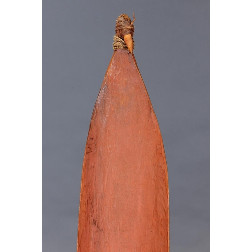 1262 - SPEAR THROWER (WOOMERA), AYRES ROCK, NORTHERN TERRITORY, Carved hardwood, spinifex resin and natural... 