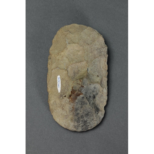 1279 - EARLY LARGE STONE IMPLEMENT, KILKIVAN, GYMPIE REGION, QUEENSLAND, Carved stone (no custom stand) App... 