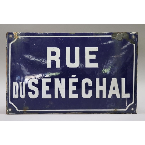 145 - Vintage French enamel street sign 