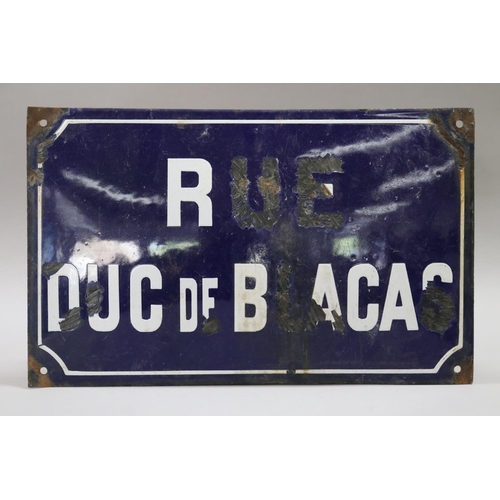 146 - Vintage French enamel street sign 