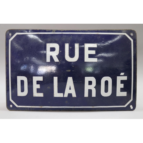 147 - Vintage French enamel street sign 