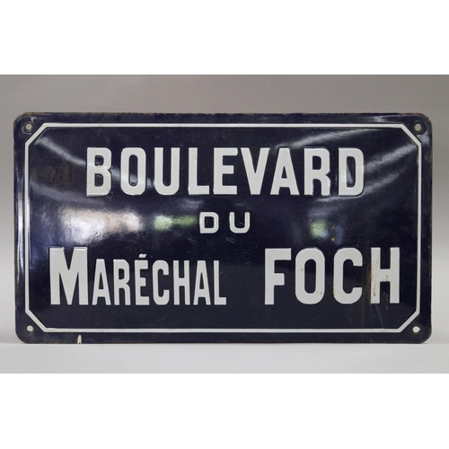 148 - Vintage French enamel street sign 