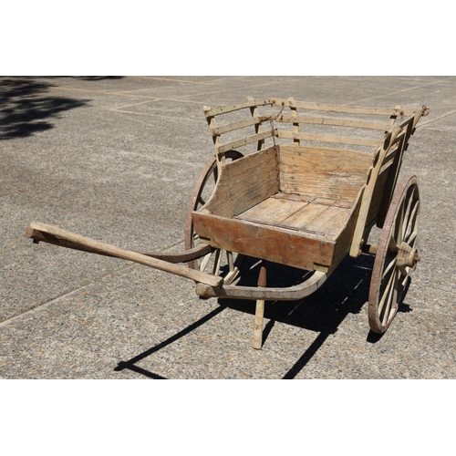 15 - Antique 19th century French rustic produce market cart from the South of France, total approx 95cm H... 