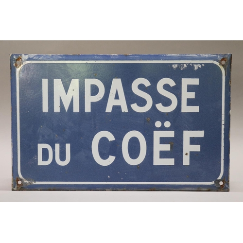 150 - Vintage French enamel street sign 