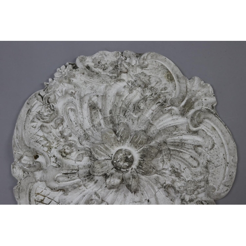170 - French plaster ceiling boss, approx 44cm dia
