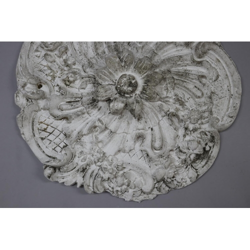 170 - French plaster ceiling boss, approx 44cm dia