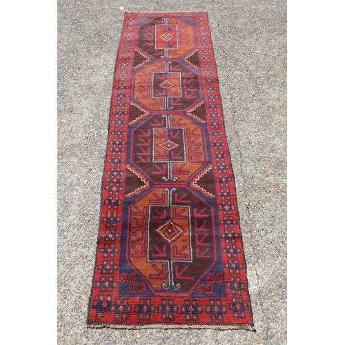202 - Persian Baluchi carpet, approx 245cm x 69cm