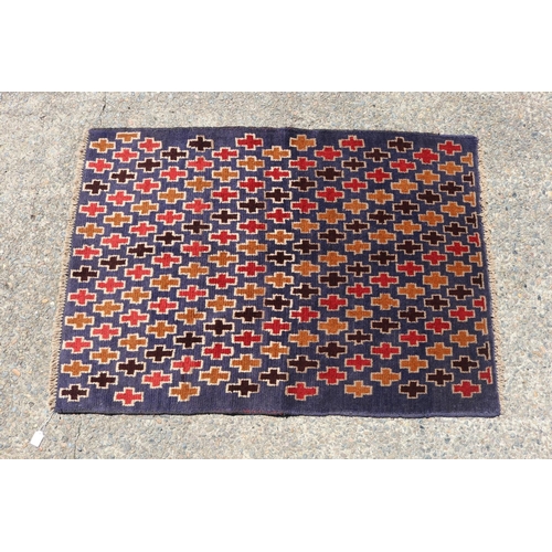 203 - Persian Baluchi carpet, approx 31cm x 90cm