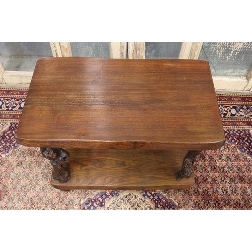 31 - Vintage French solid occasional table, constructed from old grape roots as supports & legs, approx 6... 
