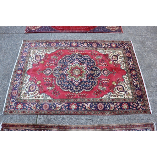 241 - Handmade Persian Tabriz pure wool carpet, approx 199cm x 298cm