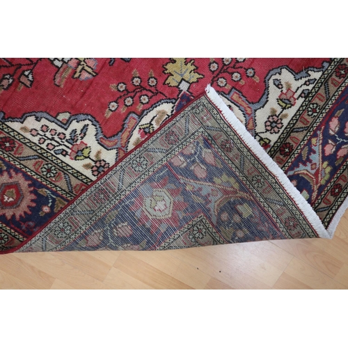 241 - Handmade Persian Tabriz pure wool carpet, approx 199cm x 298cm