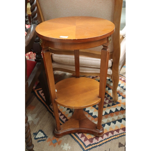 487 - Lamp table from David Jones, made in Italy, approx 74cm H x 43cm Dia