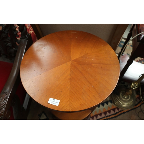 487 - Lamp table from David Jones, made in Italy, approx 74cm H x 43cm Dia