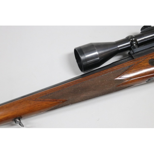 22 - Good quality Belgian FN (Browning) bolt action repeating rifle in .243 calibre. Mauser M98 action. H... 