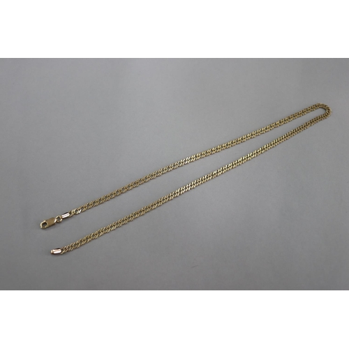 309 - Italian 9ct gold fancy link chain, approx 7 grams
