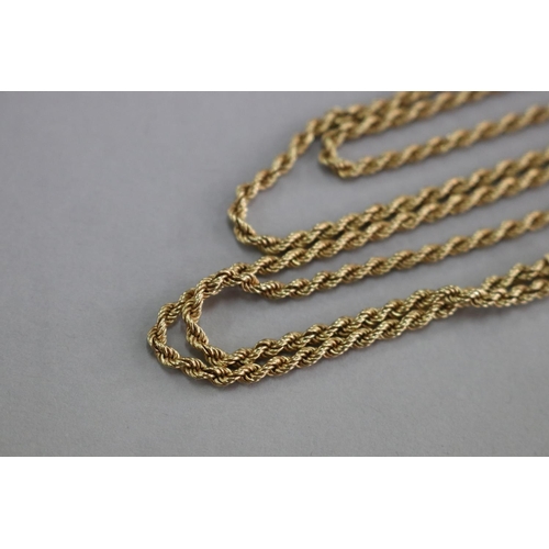 315 - 18ct gold double chain, approx 30 grams