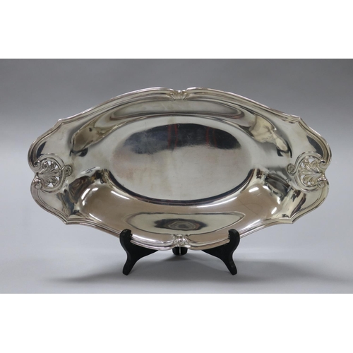 85 - Gallia, produced by Christofle silver plate basket, approx 35cm L x 20cm W