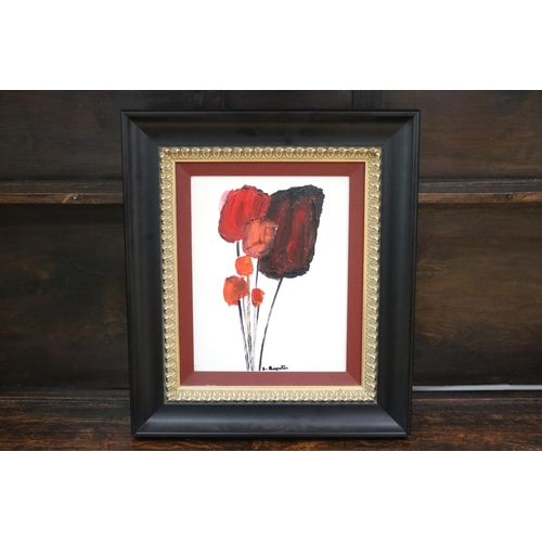 97 - Stanislaus Ivan (Stan) Rapotec (1913-97) Australia, Poppies, oil on board, signed lower right, inscr... 