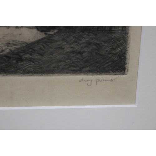 142 - Lionel Arthur Lindsey (1874 - 1961) Australia - Spain, drypoint etching, signed lower left, approx 3... 