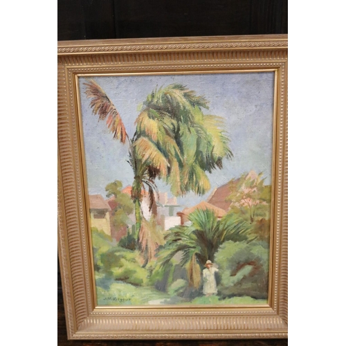 203 - Jack John Noel Kilgour (1900-87) Australian, The Palm Tree, oil on board, signed lower left, approx ... 