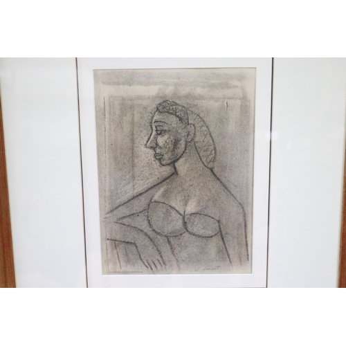 208 - James Montgomery Cant (1911-82) Australia, abstract figure, signed lower right, charcoal on paper, E... 