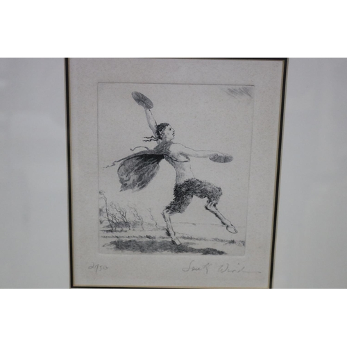 226 - Adrian George Feint (1894-1971) Australia, South Wind, etching, 21/50, titled lower right, approx 23... 