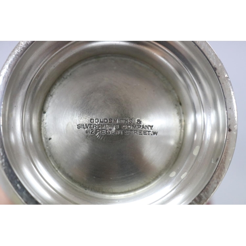 228 - Selection - heavy sterling silver baluster castor, marked for London 1911, sterling silver oval tray... 