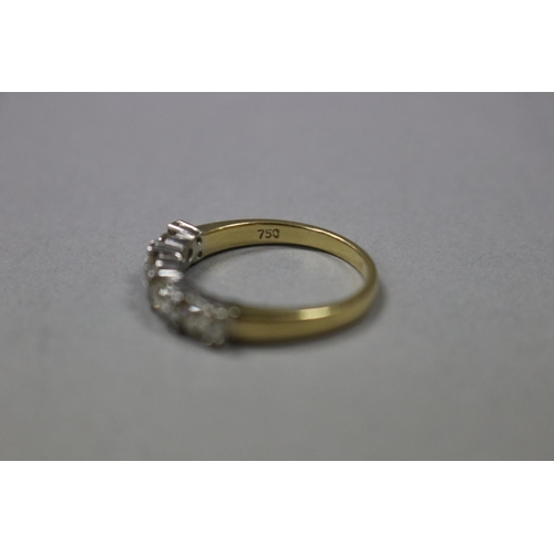 298 - Diamond and 18ct yellow and white gold ring, as per valuation