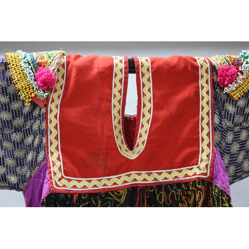 48 - Rajasthan dancing dress - traditional with elaborate bead work, purchased in India, these garments a... 