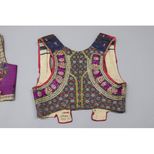 84 - Two vests, from American Museum - very old examples, Gorgeous textiles and details (2)