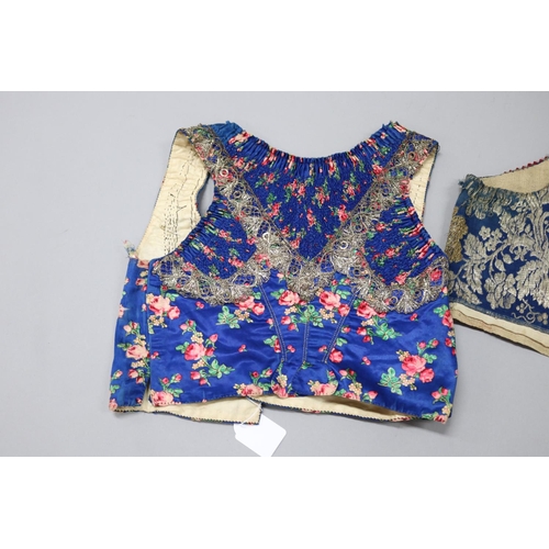 85 - Two vests, from American Museum - very old examples, Gorgeous textiles and details (2)
