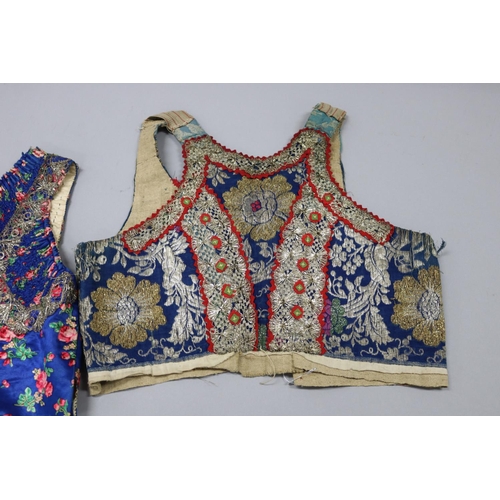 85 - Two vests, from American Museum - very old examples, Gorgeous textiles and details (2)