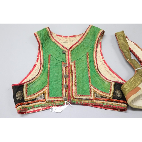 86 - Two vests, from American Museum - very old examples, Gorgeous textiles and details (2)