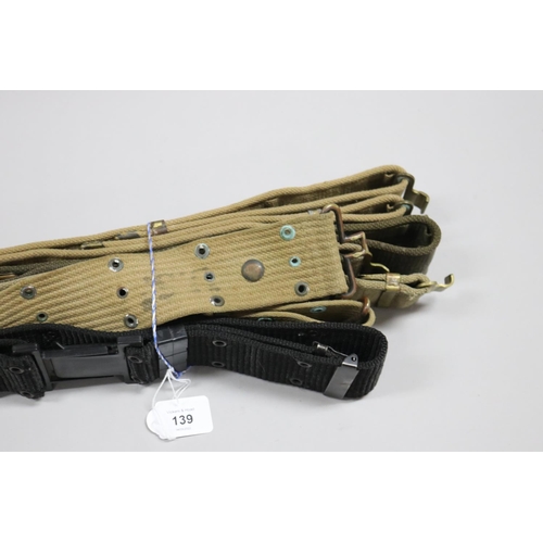 139 - Lot of Australian Army belts: i) Pattern 38 of Korean War date, ii) Jungle green belt, iii) dark gre... 