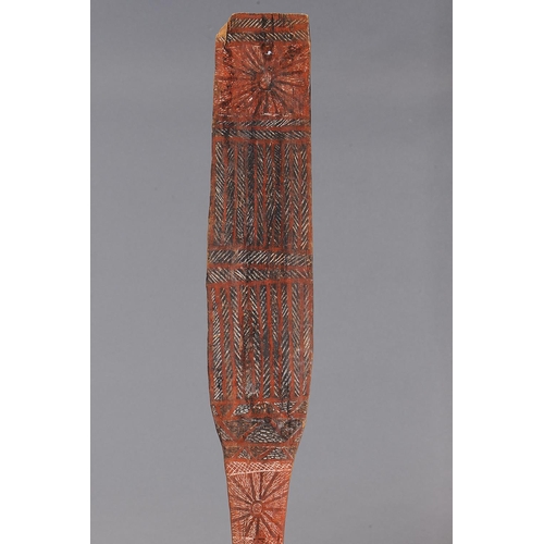 1061 - LARGE TIWI CEREMONIAL DANCE WAND, TIWI GROUP, MELVILLE AND BATHURST ISLANDS, NORTHERN TERRITORY. Car... 