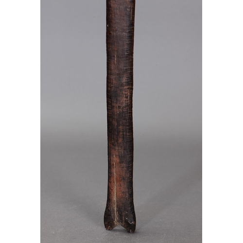 1062 - RARE FISHTAIL FIGHTING CLUB, PORT ESSINGTON, COBOURG PENINSULA, NORTHERN TERRITORY. Carved hardwood ... 