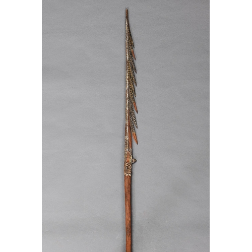 1070 - TIWI CEREMONIAL SPEAR, TIWI GROUP, MELVILLE AND BATHURST ISLANDS, NORTHERN TERRITORY. Carved and eng... 