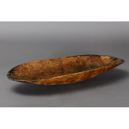 1072 - FINE EARLY COOLAMON, WESTERN AUSTRALIA. Carved and engraved hardwood. Approx L50.5 x 18.5cm. PROVENA... 