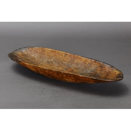 1072 - FINE EARLY COOLAMON, WESTERN AUSTRALIA. Carved and engraved hardwood. Approx L50.5 x 18.5cm. PROVENA... 