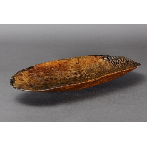 1072 - FINE EARLY COOLAMON, WESTERN AUSTRALIA. Carved and engraved hardwood. Approx L50.5 x 18.5cm. PROVENA... 