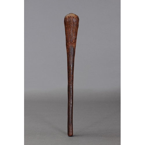 1073 - EARLY TIWI THROWING CLUB, TIWI GROUP, MELVILLE AND BATHURST ISLANDS, NORTHERN TERRITORY. Carved and ... 