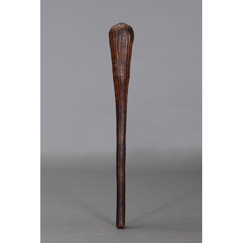 1073 - EARLY TIWI THROWING CLUB, TIWI GROUP, MELVILLE AND BATHURST ISLANDS, NORTHERN TERRITORY. Carved and ... 