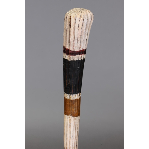 1074 - TIWI THROWING CLUB, TIWI GROUP, MELVILLE AND BATHURST ISLANDS, NORTHERN TERRITORY. Carved and engrav... 